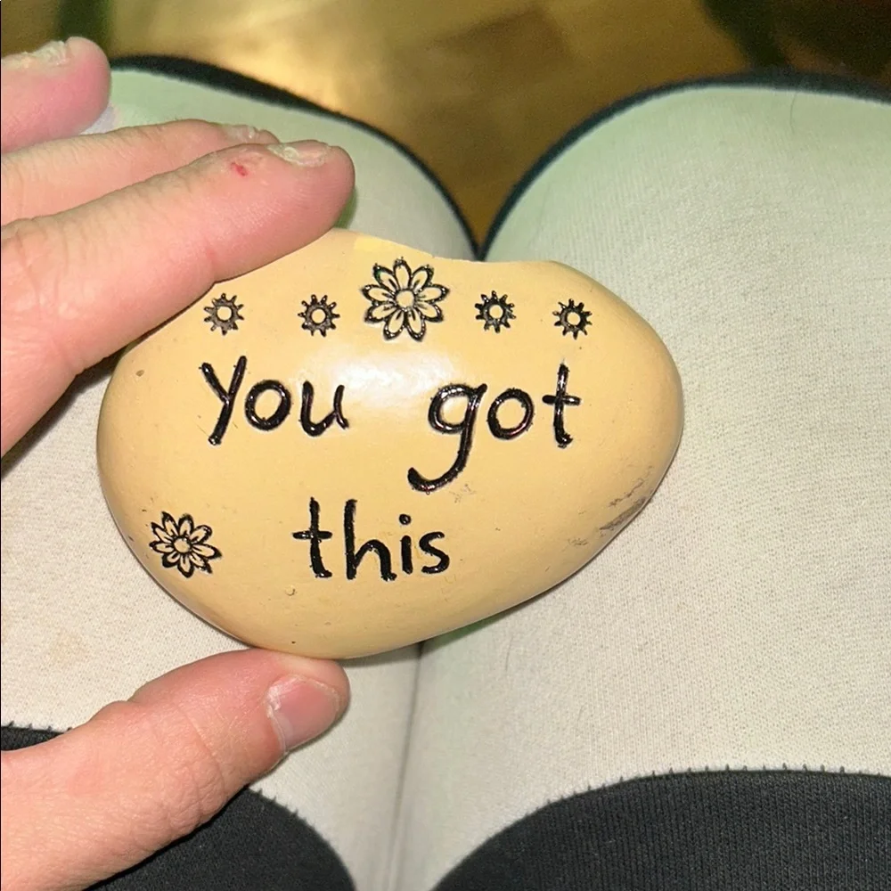 Motivational Pink Stone Decor